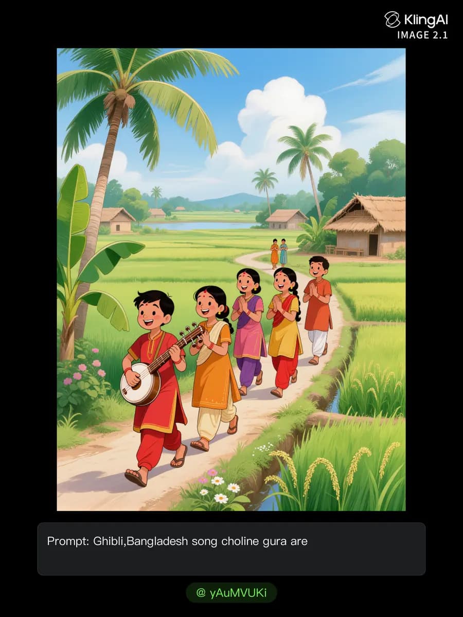 Singing Bangladeshi song