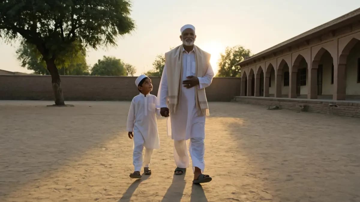 Emotional Islamic Short Film Bangladeshi Muslim Boy Imam Rural Mosque Sunset